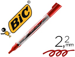 [902089] ROTULADOR BIC VELLEDA LIQUID POCKET PUNTA REDONDA 2,2 MM ROJO