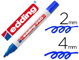 [750-3] ROTULADOR EDDING PUNTA FIBRA 750 AZUL PUNTA REDONDA 3,5 MM