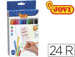 [1624] ROTULADOR JOVI SLIM CAJA DE 24 UNIDADES COLORES SURTIDOS