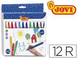 [1712] ROTULADOR JOVI MAXI 13 MM CAJA DE 12 UNIDADES COLORES SURTIDOS
