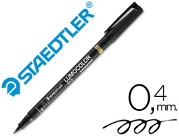 [3139] ROTULADOR STAEDTLER LUMOCOLOR RETROPROYECCION PUNTA DE FIBRA PERMANENTE 313-9 NEGRO PUNTA SUPER FINA REDONDA 0.4 MM