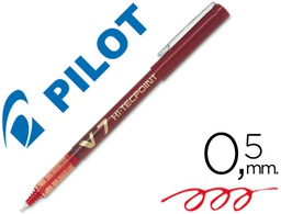 [NV7R] ROTULADOR PILOT PUNTA AGUJA V-7 ROJO 0.7 MM