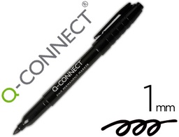 [KF02300] ROTULADOR Q-CONNECT PARA CD/DVD PUNTA FIBRA PERMANENTE NEGRO PUNTA REDONDA 1 MM