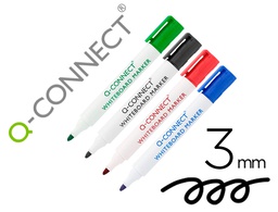 [KF00880] ROTULADOR Q-CONNECT PIZARRA BLANCA COLORES SURTIDOS PUNTA REDONDA 3 MM