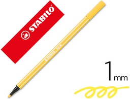 [68/44] ROTULADOR STABILO ACUARELABLE PEN 68 AMARILLO LIMON PUNTA GRUESA 1MM