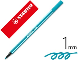 [68/51] ROTULADOR STABILO ACUARELABLE PEN 68 TURQUESA PUNTA GRUESA 1MM