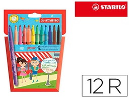 [E280/12-01] ROTULADOR STABILO POWER CAJA DE 12 UNIDADES COLORES SURTIDOS