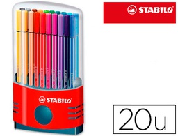 [6820/04] ROTULADOR STABILO PUNTA DE FIBRA PEN 68 COLOR PARADE ESTUCHE DE 20 UNIDADES COLORES SURTIDOS