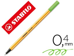 [88/13] ROTULADOR STABILO PUNTA DE FIB RA POINT 88 VERDE HIELO PUNTA FINA 0,4MM
