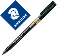 [319 F-9] ROTULADOR STAEDTLER LUMOCOLOR RETROPROYECCION PUNTA DE FIBRA PERMANENTE SPECIAL 319-9 NEGRO PUNTA FINA