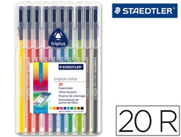 [323SB20] ROTULADOR STAEDTLER TRIPLUS COLOR 323 ESTUCHE DE 20 UNIDADES COLORES SURTIDOS