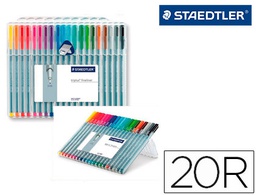 [334 SB20] ROTULADOR STAEDTLER TRIPLUS FINELINER 334 ESTUCHE DE 20 UNIDADES COLORES SURTIDOS