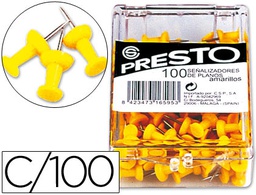 [KF15268] SEÑALIZADOR DE PLANOS Q-CONNECT AMARILLO CAJA DE 100 UNIDADES