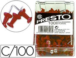 [KF15270] SEÑALIZADOR DE PLANOS Q-CONNECT ROJO CAJA DE 100 UNIDADES