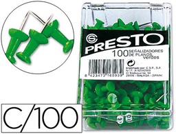 [KF15271] SEÑALIZADOR DE PLANOS Q-CONNECT VERDE CAJA DE 100 UNIDADES