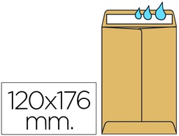 [SB47] SOBRE LIDERPAPEL BOLSA N.2 KRAFT SALARIOS 120X170 MM TIRA DE SILICONA CAJA DE 1000 UNIDADES