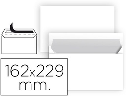 [SB84] SOBRE LIDERPAPEL N 11 BLANCO DIN C5 162X229 MM TIRA DE SILICONA PAQUETE DE 25 UNIDADES
