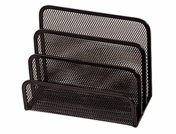 [KF00876] SOPORTE PARA CARTAS Q-CONNECT METALICO REJILLA NEGRO 170X135X83MM