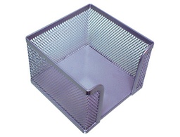 [KF00881] SOPORTE TACO DE PAPEL Q-CONNECT METALICO REJILLA PLATA 95X95X80 MM