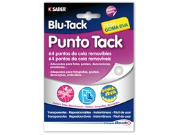 [1763/1693] SUJETACOSA MASILLA BOSTIK BLU TACK PUNTO DE COLA REMOVIBLE BLISTER DE 64 UNIDADES