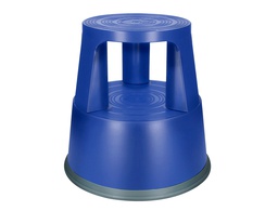 [KF00635] TABURETE Q-CONNECT RUEDAS RETRACTILES TRES RUEDAS DOS NIVELES COLOR AZUL