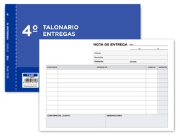 [T229] TALONARIO LIDERPAPEL ENTREGAS CUARTO ORIGINAL Y COPIA T229 APAISADO