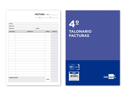 [T217] TALONARIO LIDERPAPEL FACTURAS CUARTO ORIGINAL Y COPIA T217 SIN I.V.A.