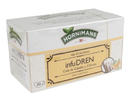 [69105] TE HORNIMANS INFUDREN COLA DE CABALLO Y CITRICOS CAJA DE 20 BOLSAS