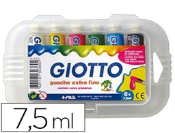 [F30360000] TEMPERA GIOTTO 7,5 ML ESTUCHE 6 COLORES SURTIDOS