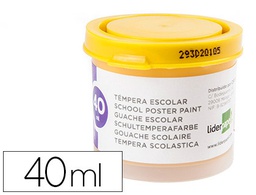 [TP58] TEMPERA LIDERPAPEL ESCOLAR 40 ML AMARILLO ORO