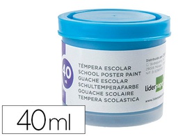 [TP59] TEMPERA LIDERPAPEL ESCOLAR 40 ML AZUL CIAN