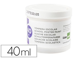[TP61] TEMPERA LIDERPAPEL ESCOLAR 40 ML BLANCO