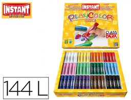 [10901] TEMPERA SOLIDA EN BARRA PLAYCOLOR ESCOLAR CAJA DE 144UNIDADES 12 COLORES SURTIDOS