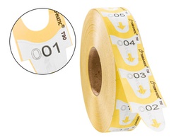 [39649160] TICKETS TURNOMATIC 31X67 MM COLOR AMARILLO ROLLO 4000 TICKETS