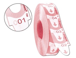 [39649130] TICKETS TURNOMATIC 31X67 MM COLOR ROSA ROLLO 4000 TICKETS