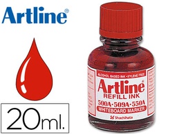 [ESK-50A-RO] TINTA ARTLINE ROJO PARA ROTULADOR PIZARRA BLANCA 500A BOTE 20 ML