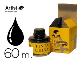 [A21131] TINTA CHINA ARTIST NEGRA BOTE 60 ML