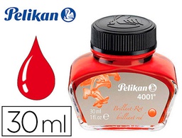 [301036] TINTA ESTILOGRAFICA PELIKAN 4001 ROJO BRILLANTE BOTE 30 ML