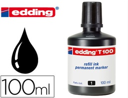 [T100-01] TINTA ROTULADOR EDDING T-100 NEGRO BOTE 100 ML