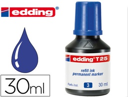 [T25-03] TINTA ROTULADOR EDDING T-25 AZUL BOTE 30 ML