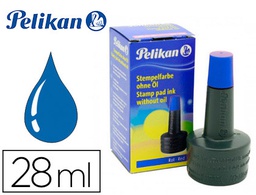 [351213] TINTA TAMPON PELIKAN AZUL BOTE 28 ML