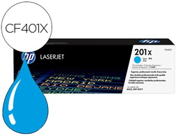 [CF401X] TONER HP 201X LASERJET PRO M252 / MFP M277 CIAN 2.300 PAG