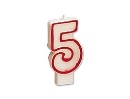 [Nº 5] VELA CUMPLEAÑOS LIDERPAPEL Nº5