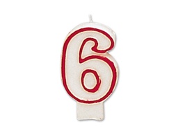 [Nº 6] VELA CUMPLEAÑOS LIDERPAPEL Nº6