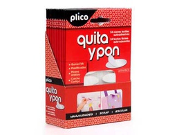 [13302] VELCRO ADHESIVO OVALADO PLICO QUITA Y PON BLISTER DE 24 UNIDADES