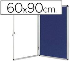 [KF04170] VITRINA DE ANUNCIOS Q-CONNECT MURAL PEQUEÃ‘A FIELTRO AZUL CON PUERTA Y MARCO CON CERRADURA 72X98 CM