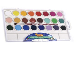 [800/24] ACUARELA JOVI 24 COLORES CON PINCEL ESTUCHE DE PLASTICO