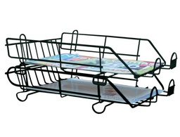 [219N] BANDEJA SOBREMESA METALICA 219 NEGRA 340X240 MM