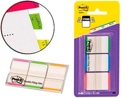 [XA004806205] BANDERITAS SEPARADORAS POST-INDEX VERDE ROJO Y AZUL DISPENSADOR FUNDA 3X22