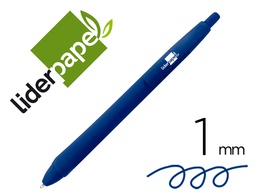 [BO07] BOLIGRAFO LIDERPAPEL SOFT TOUCH RETRACTIL 1 MM TINTA AZUL